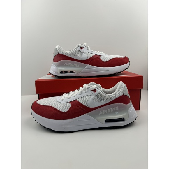 Nike Other - Nike Air Max SYSTM Men's Size 11.5 Low White University Red DM9537-104 Shoes New